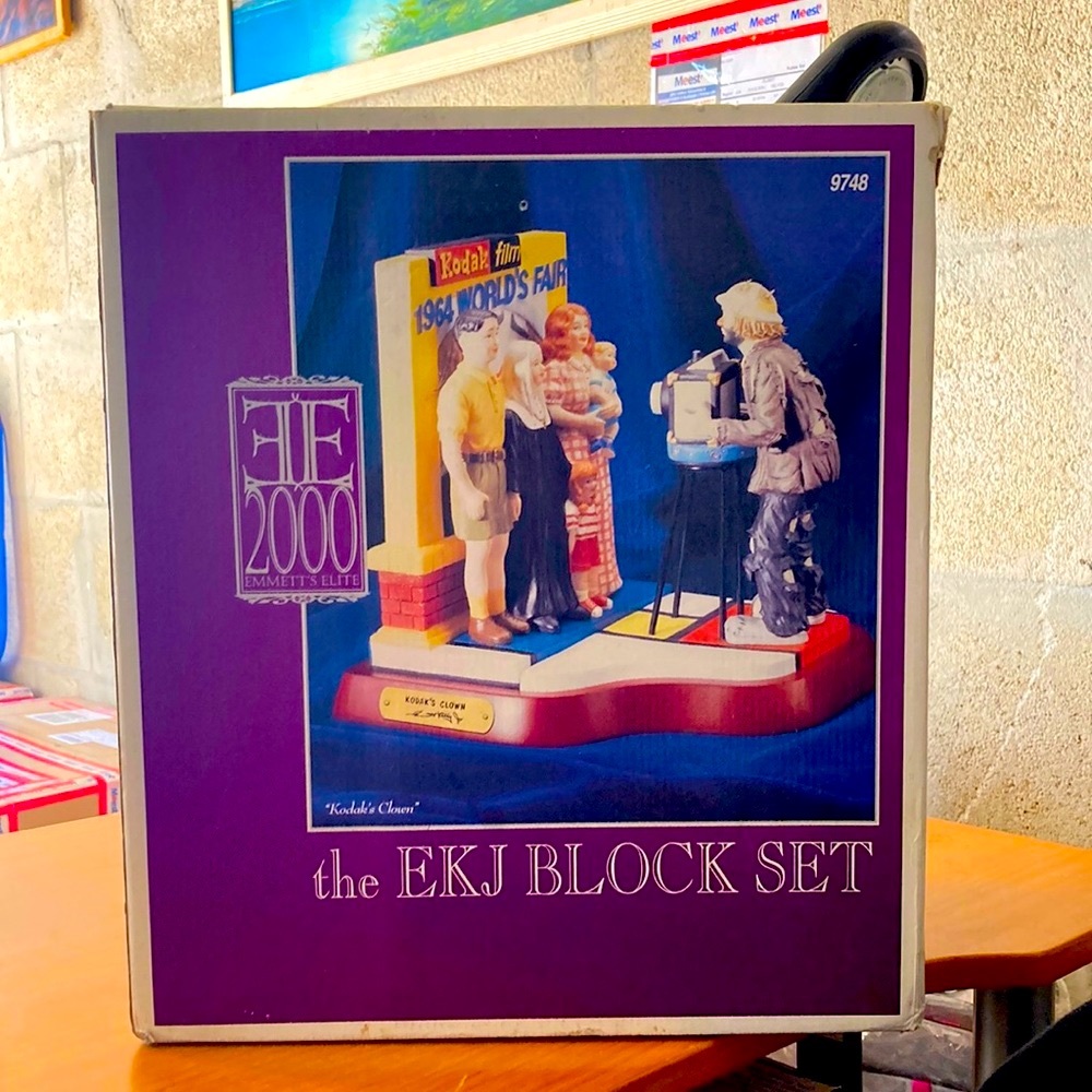 Vintage Collectible The EKJ Block Set Figure “Kodaks Clown” Limited Edition